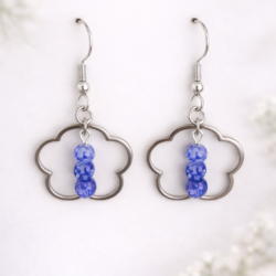 Oorbellen “Blue flower”
