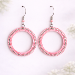 Oorbellen Miyuki hot pink
