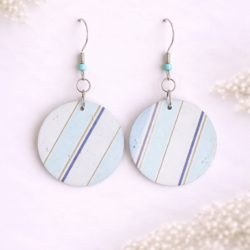 Oorbellen “Blue & Gold”