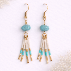 Oorbellen “Bohemian Blue”