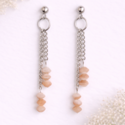 Oorbellen “soft pink”